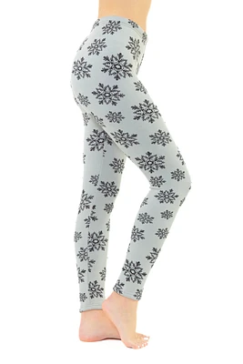 Black Flakes - Cozy Lined Leggings