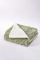 Olive - Sherpa Blanket