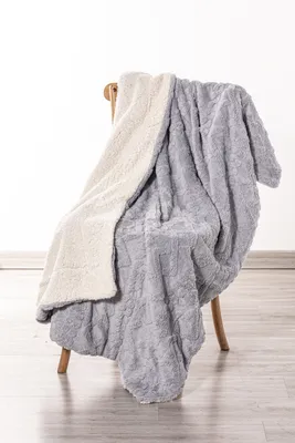 Silver - Sherpa Blanket