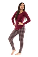 Maroon Plaid - Cozy Lined