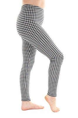 B&W Houndstooth - doublé confortable