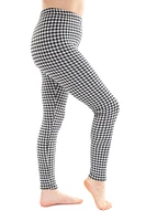 B&W Houndstooth - doublé confortable