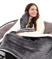 Dark Grey - Sherpa Blanket