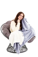 Grey - Sherpa Blanket