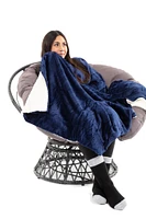 Navy - Sherpa Blanket