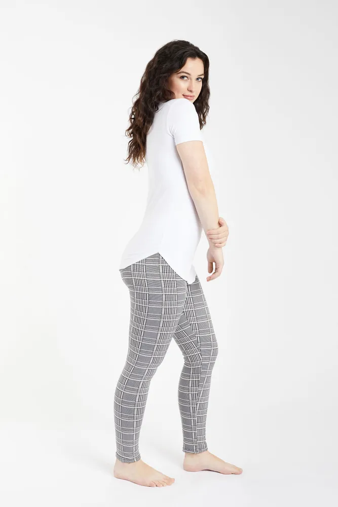 Glen Check - Cozy Lined Leggings