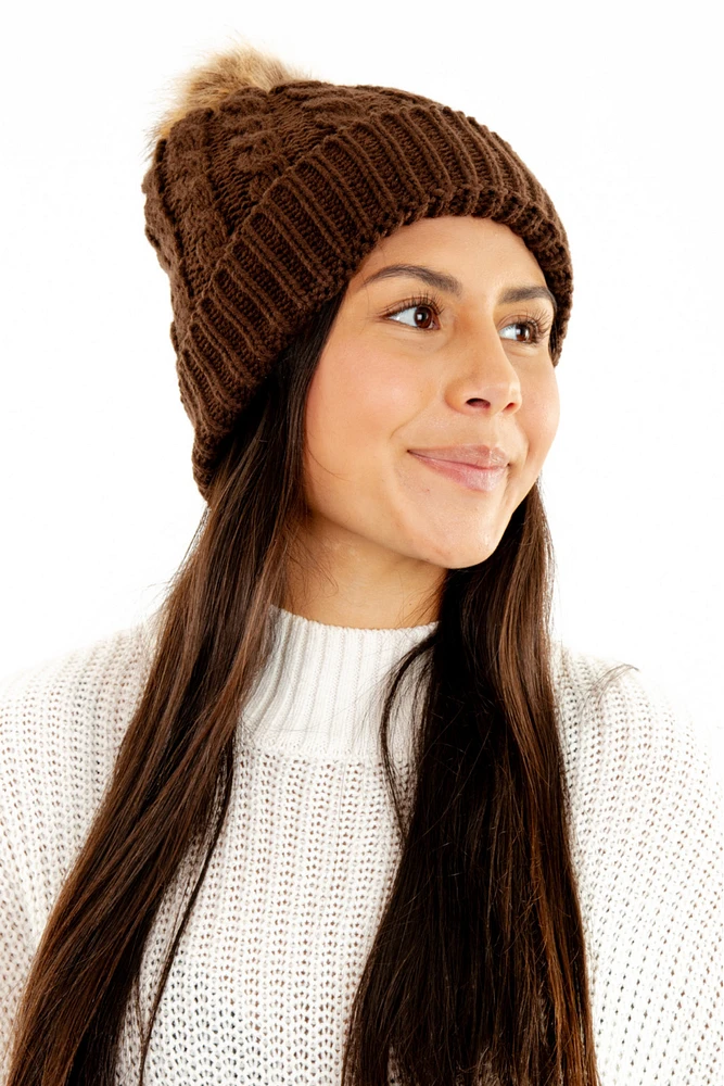 Black - Cozy Lined Hat