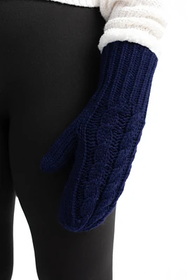 Blue - Cozy Lined Mittens