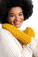 Mustard Yellow - Cozy Lined Mittens