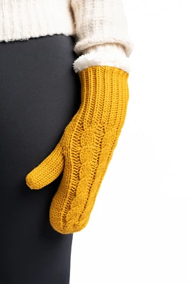 Mustard Yellow - Cozy Lined Mittens