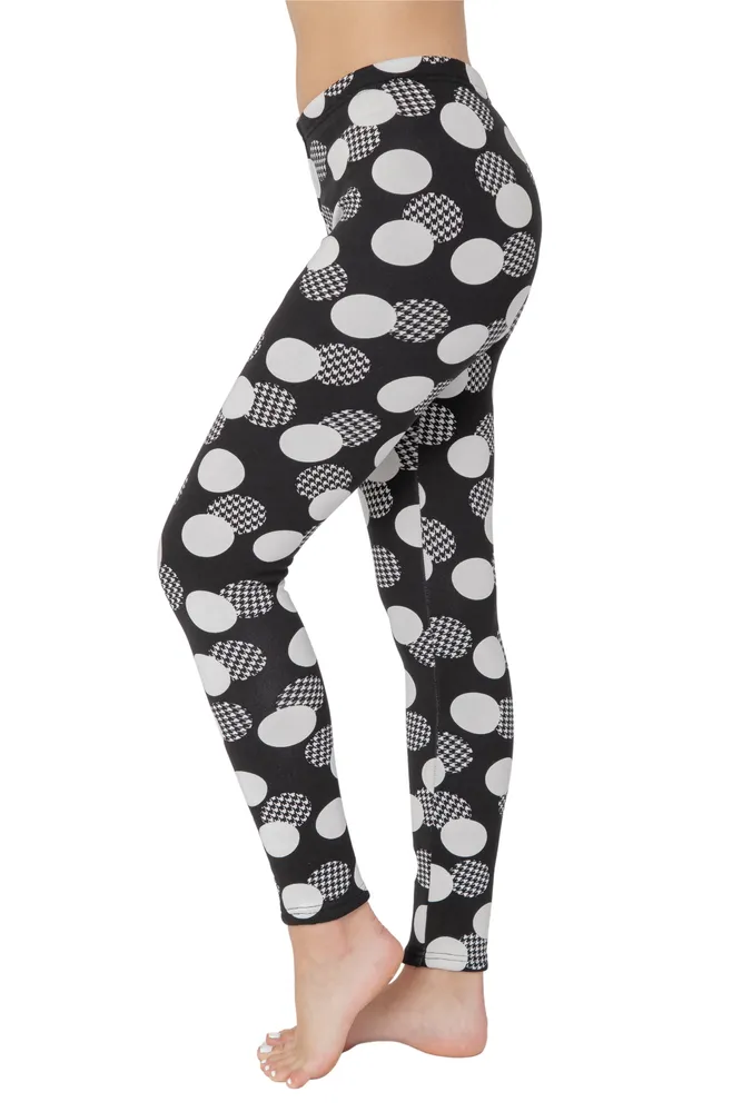 Plaid Dots - Cozy Lined Leggings