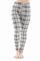 Black & Gray Scotch - Cozy Lined Leggings