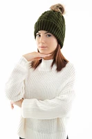 Green - Cozy Lined Hat