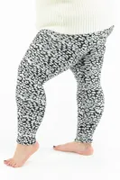 Floral Shape - Cozy Lined Leggings