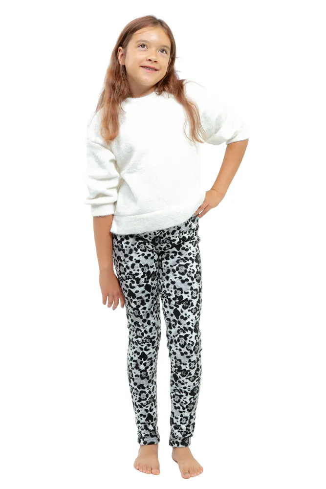 White Panter Kid's - Cozy Lined Leggings