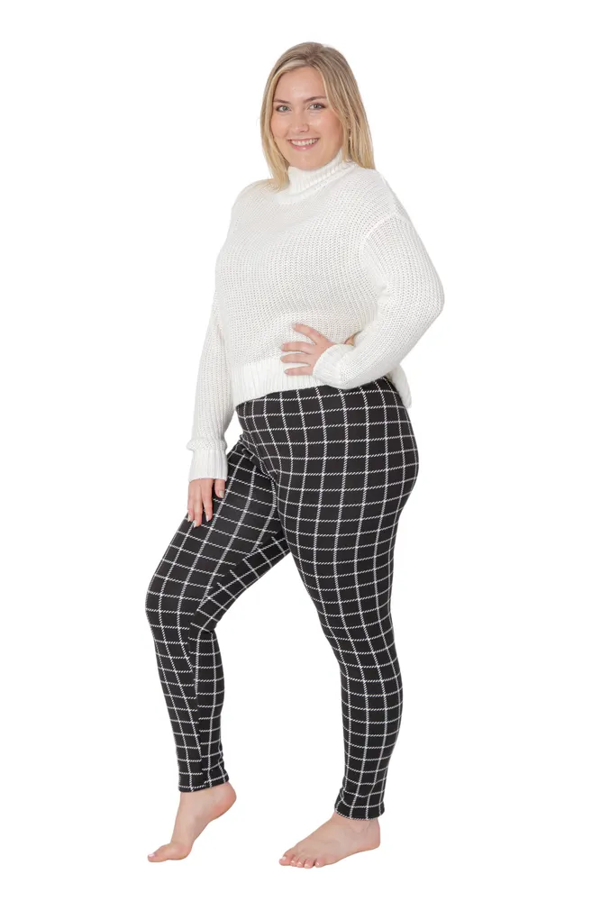 Checkers - Cozy Lined Leggings