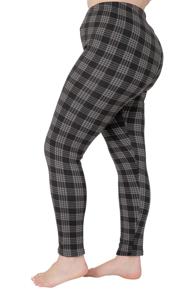 Checkered - Cozy Lined Leggings