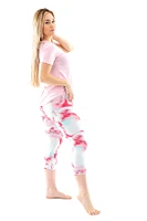 Coral Sparkle - Capris