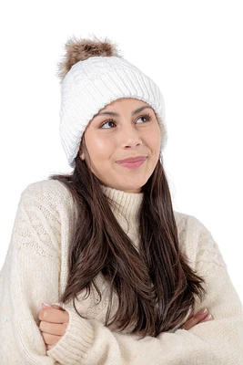 White - Cozy Lined Hat