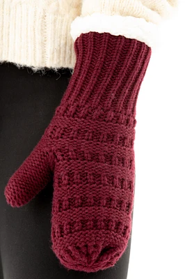 Dark Cherry - Cozy Lined Mittens