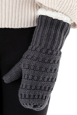 Dark Gray - Cozy Lined Mittens