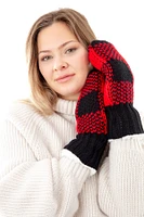 Black & Red - Cozy Lined Mittens