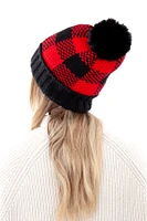 Black & Red - Cozy Lined Hat