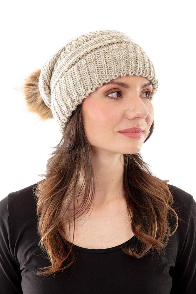 Beige - Cozy Slouchy Beanie