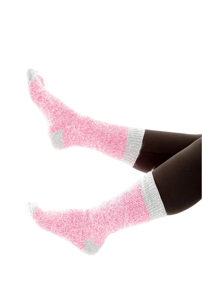 Grey & Pink - Thermal Socks