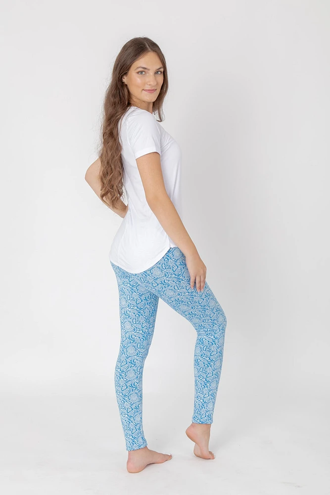 Paisley Blue - Cozy Lined