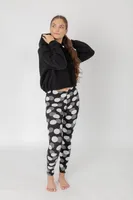 Plaid Dots - Cozy Lined Leggings