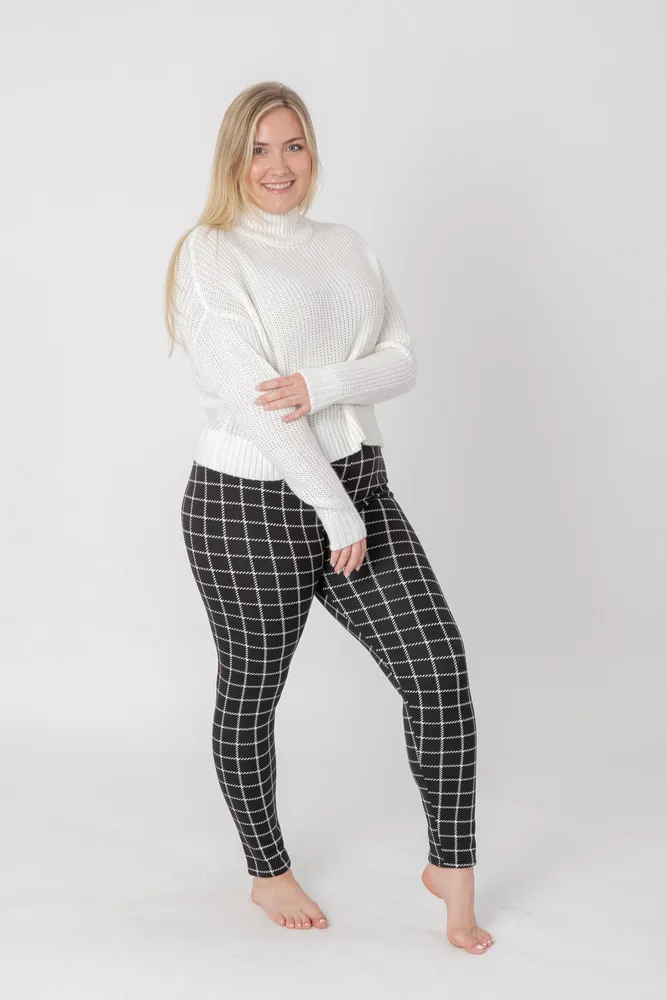 Checkers - Cozy Lined Leggings