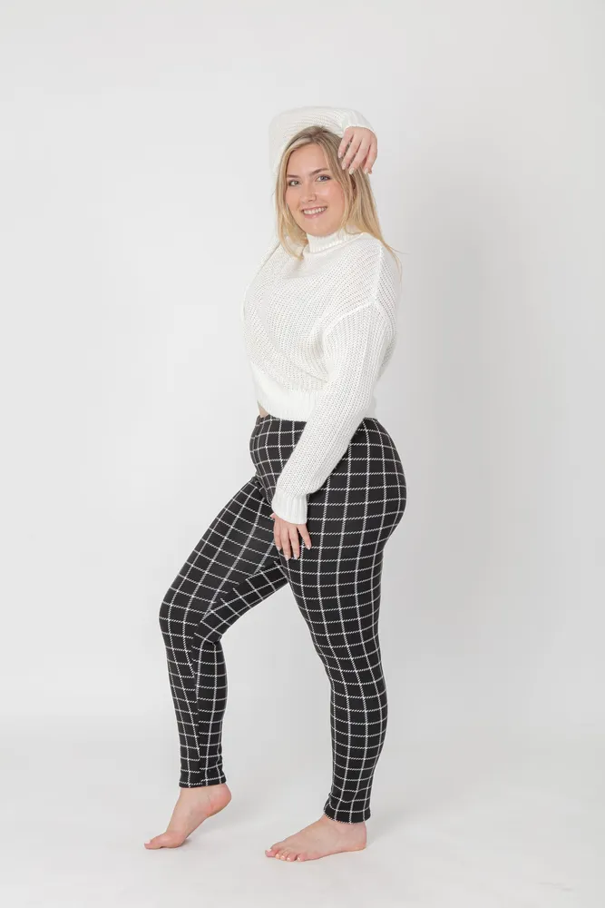 Checkers - Cozy Lined Leggings