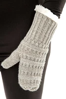 Gris - mitaines doublées confortables