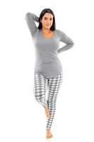 Gray Houndstooth - Cozy Lined