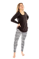 Floral Shape - Cozy Lined Leggings