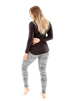 Floral Shape - Cozy Lined Leggings