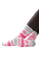 Grey & Pink Marbled - Thermal Socks