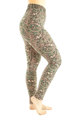 Dark Green Paisley - All Season
