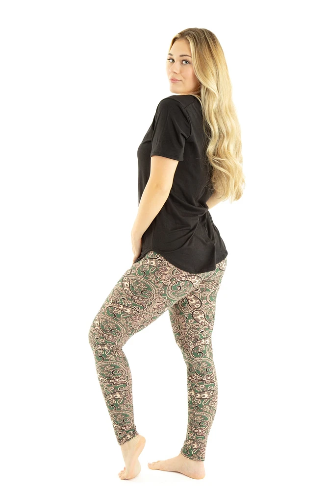 Paisley vert foncé - toute la saison