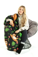 Cute Sloth - Sherpa Blanket