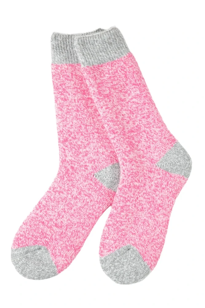 Grey & Pink - Thermal Socks