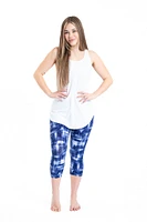 Blue Contrast - Capris
