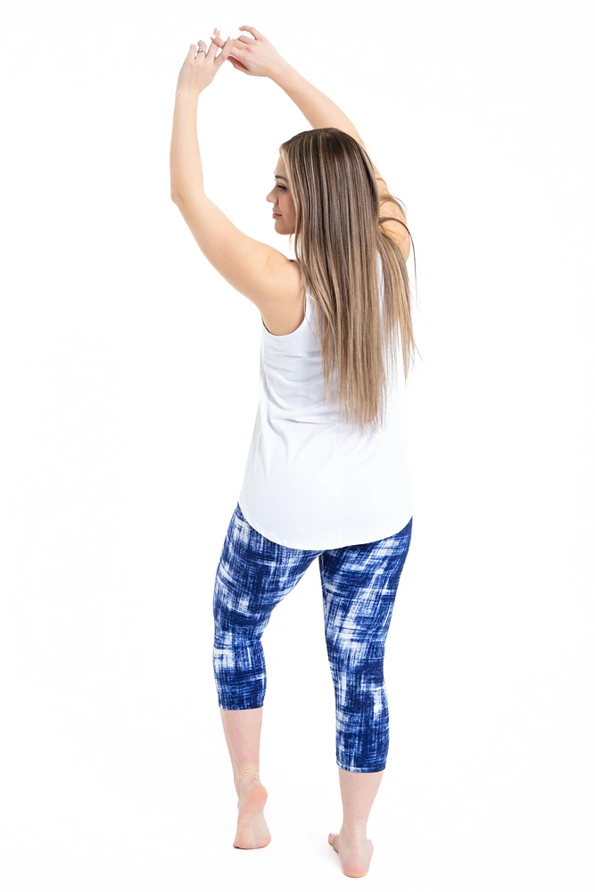 Blue Contrast - Capris
