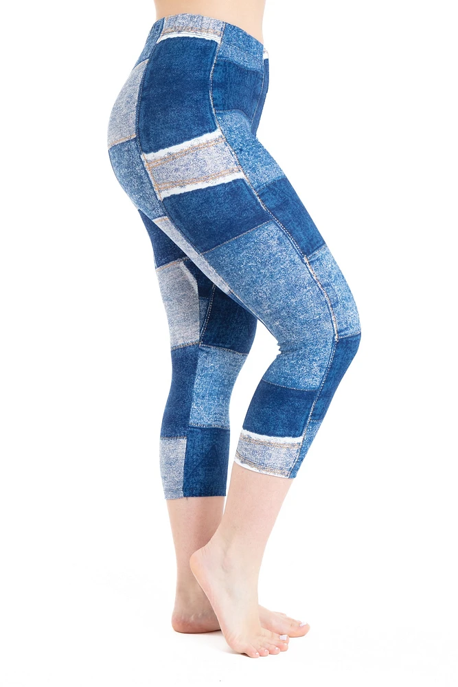 Denim Patch - Capris
