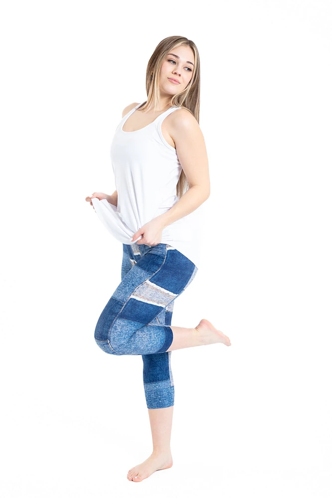 Denim Patch - Capris
