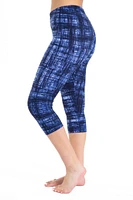 Navy Abstract - Capris