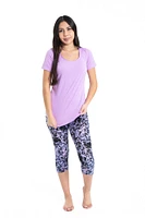 Lilac Splash - Capris