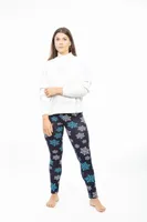 Snowflakes - Cozy Lined Leggings