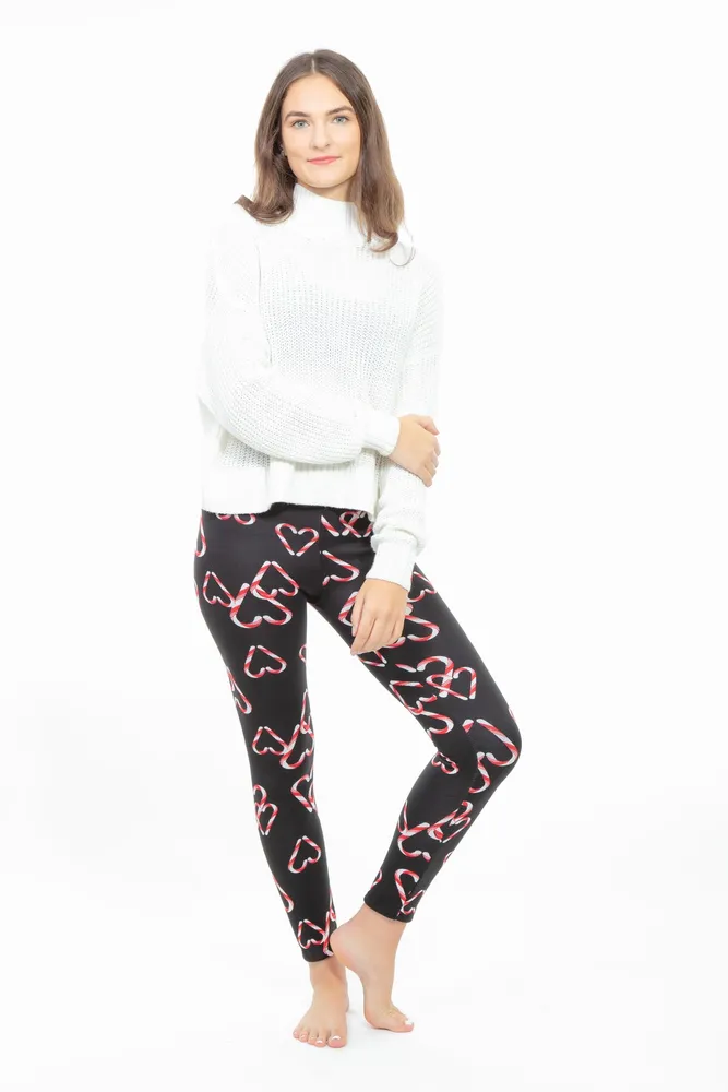 Candy Cane - Cozy Lined Leggings